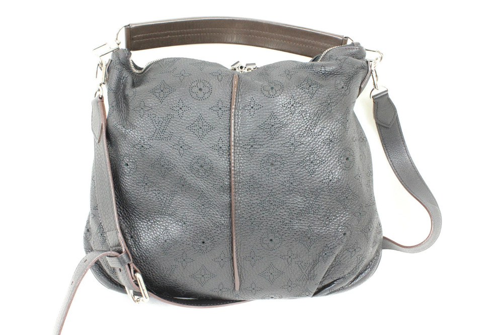 Louis Vuitton bag Mahina Leather Monogram Shoulder Selene Black